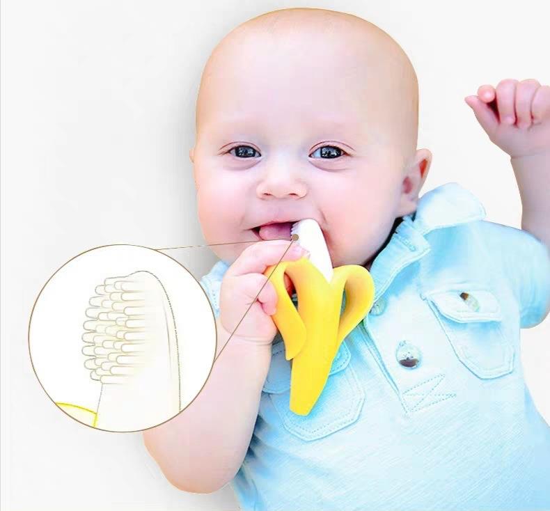 Baby Banana Toothbrush Soothing Teether